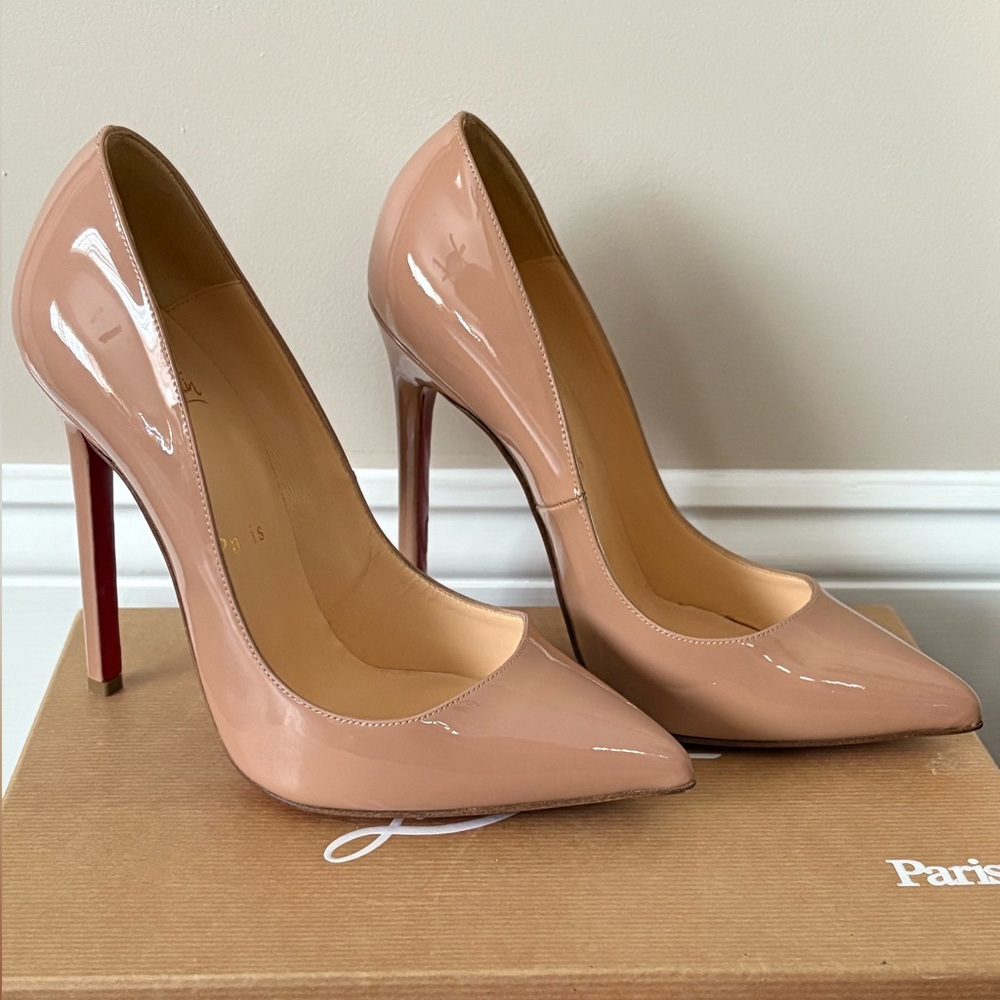 Authentic Christian Louboutin Nude Pumps - Picture 4 of 8